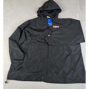FLORIDA GATORS Windbreaker Jacket Mens 3XL Black Hoodie Champion  Anorak